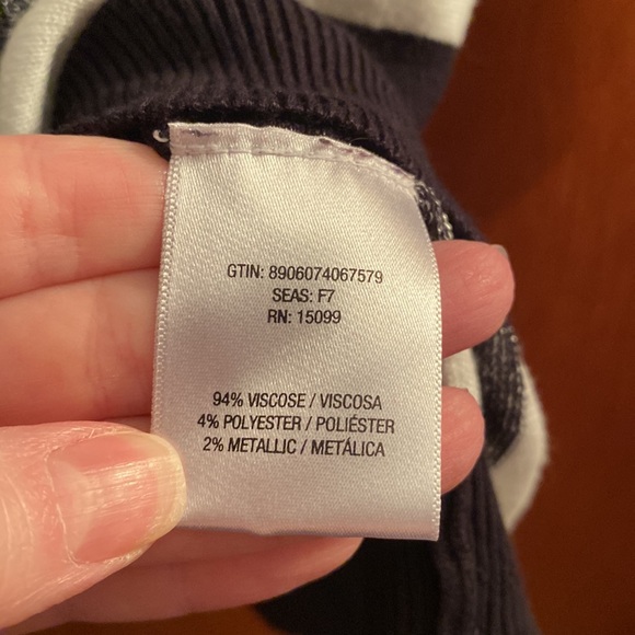 Simply Emma striped tunic sweater, 3X - Picture 6 of 8